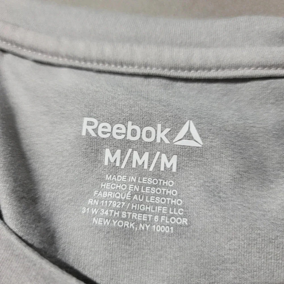 Reebok NEW Women's Scoop Neck Dri Gray Heather Excell Athletic Top M - Picture 4 of 11